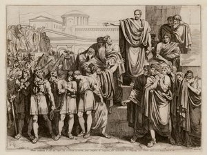 Brutus verurteilt seine Söhne zum Tode von Bartolomeo Pinelli