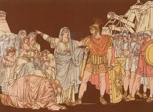 Coriolanus und seine Mutter von Bartolomeo Pinelli