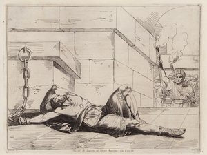 Tod von Jugurtha in römischer Gefangenschaft von Bartolomeo Pinelli