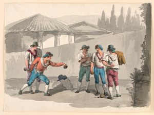 Das Boccia-Spiel, 1807–08