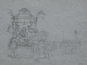 Obsthändler von Bartolomeo Pinelli