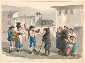 Der tanzende Bär von Bartolomeo Pinelli