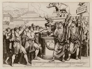 Der Schwur des Brutus von Bartolomeo Pinelli