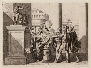 Der Schwur der Horatier von Bartolomeo Pinelli