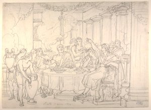 Das Schwert des Damokles von Bartolomeo Pinelli