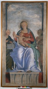 Madonna mit Kind und zwei Engeln