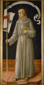 Heiliger Johannes von Capistrano, berühmter Bußprediger, ruft zu Kreuzzügen gegen Türken und Hussiten auf von Bartolomeo Vivarini