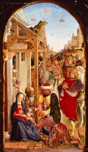Die Anbetung der Könige von Bartolomeo Vivarini (aktiv ab 1440, gestorben nach 1500) von Bartolomeo Vivarini