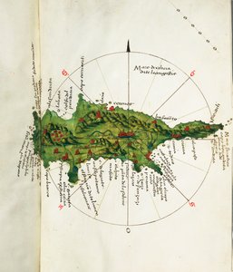 Karte von Zypern, ca. 1485