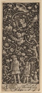 Ornament mit Laub und Vögeln von Bartolomeus van Lochom after Hans Janssen