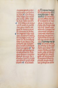 Missale: Fol. 173v: Musik für Alleluja usw. zu Beginn von Ostern, 1469 von Bartolommeo Caporali