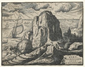 Klippe am Meer