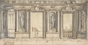 Entwurf für eine Wandmalerei im Palazzo Massimo all