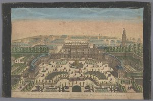 Ansicht des Palastes des Markgrafen von Bayreuth in Erlang