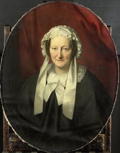 Porträt von Johanna Maria Parvé, Ehefrau von Hendrik André Cornelis Tierens von Bastiaan de Poorter