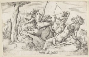 Der Raub der Deïanira von Battista Franco