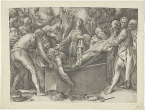 Grablegung von Battista Franco