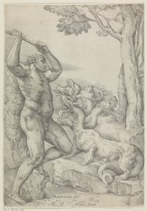 Herkules im Kampf mit der Hydra von Lerna