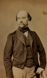 Porträt von Eugène-Emmanuel-Amaury Pineu-Duval, bekannt als Amaury-Duval, französischer Maler; Visitenkarte