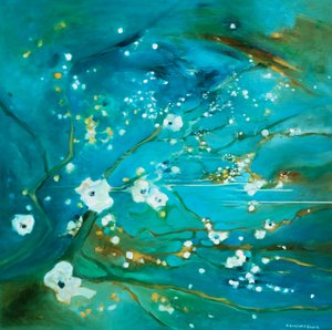 Teal Wasserblüten