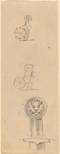 Blatt mit Skizzen von Beatrice Godwin Whistler