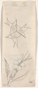 Blatt mit Skizzen (verso) von Beatrice Godwin Whistler