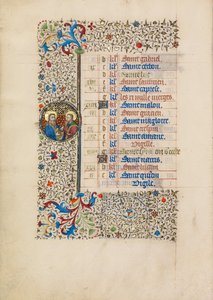 Oktober Kalenderseite; Heilige Simon und Judas