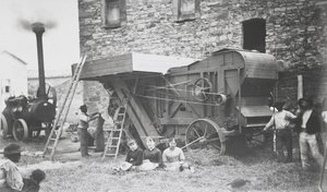 Dampfdreschmaschine, Mons, 1883