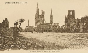Der Große Platz, Ypern, 27. Juni 1915