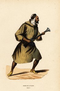 Araber der Ebenen oder Arabischer Häuptling der Wüste, Algerien von Belgian School