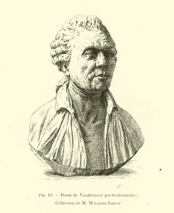 Büste von Henri Van der Noot, belgischer Revolutionär von Belgian School