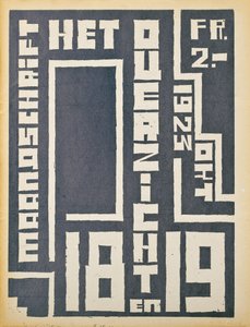Titelblatt einer Ausgabe der Zeitschrift "Het Overzicht", 1923 von Belgian School