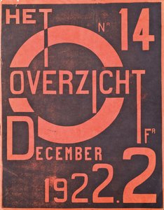 Titelbild der Dezemberausgabe 1922 der Zeitschrift "Het Overzicht", 1922 von Belgian School