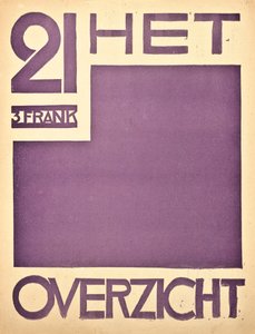 Titelblatt für die Zeitschrift "Het Overzicht", ca. 1922-1925 von Belgian School