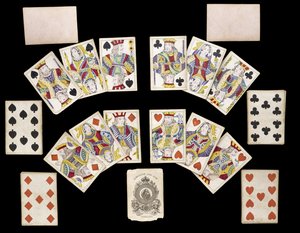 Kartenspiel, ca. 1835-1840 von Belgian School