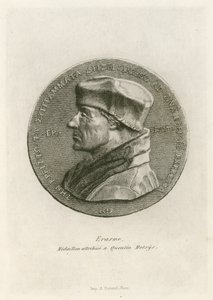 Erasmus, Medaillon zugeschrieben Quentin Massys von Belgian School