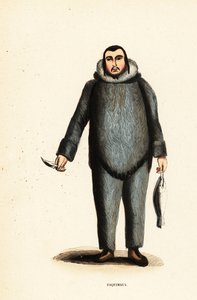 Inuit-Mann vom Mackenzie River, Yukon, Kanada von Belgian School