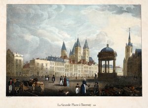Der Große Platz in Tournay, 1816, ca. 1895