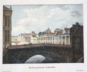 Fischmarkt von Brüssel, ca. 1895