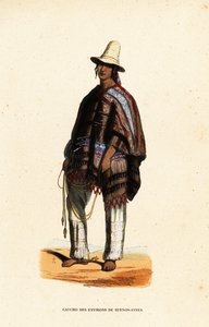 Indianischer Gaucho aus der Region Buenos-Ayres, Argentinien