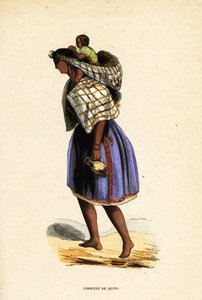 Ureinwohnerin von Quito, Ecuador