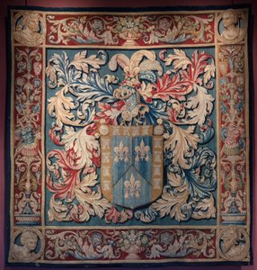 Wandteppich mit dem Wappen der Familie De Nagera. Meister AL. Ca 1550 von Belgian School