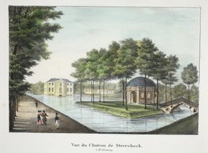 Ansicht des Schlosses Sterrebeek, ca. 1895 von Belgian School
