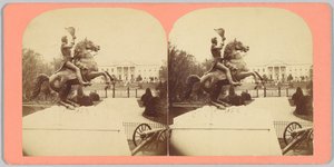 Die kolossale bronzene Reiterstatue von General Andrew Jackson von Bell and Brother