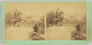 Die kolossale bronzene Reiterstatue von General Andrew Jackson von Bell and Brother