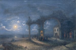 Meereslandschaft mit Ruine