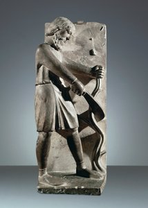 Dezember, Statue aus dem Zyklus der Monate, Baptisterium von Parma