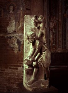 Rüben ziehen: November aus einem statuarischen Kalender der Arbeiten der Monate, ca. 1200