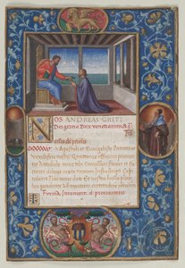 Blatt aus einer Kommission: St. Markus übergibt die Schlüssel von Venedig an Francesco de Priuli
