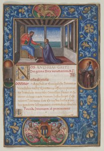 Blatt aus einer Kommission: St. Markus übergibt die Schlüssel von Venedig an Francesco de Priuli, ca. 1523-1524